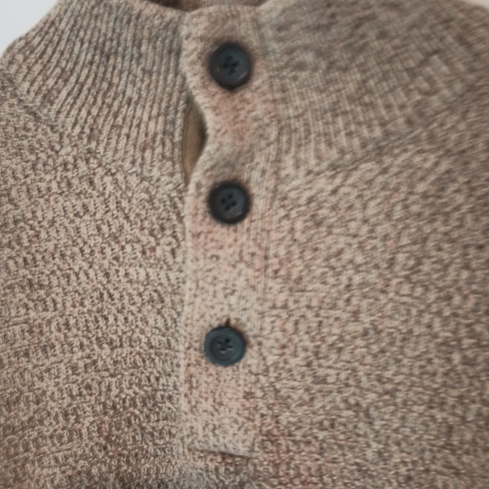 Chaps Men's Turtleneck Sweater in Tan - Picture 4 of 9